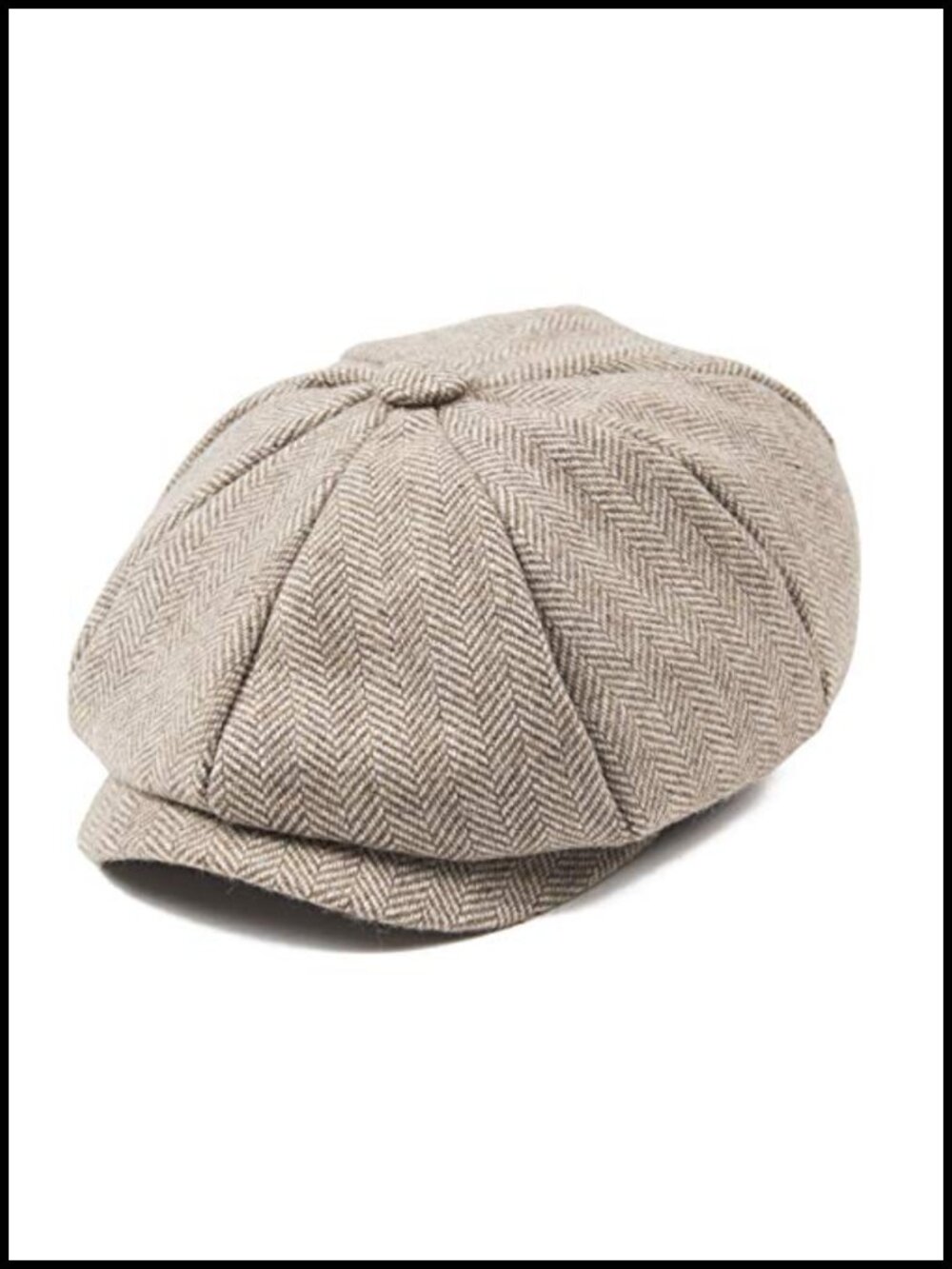 Kids Tweed Wool Blend Newsboy Cap Flat Hat Winter Warm